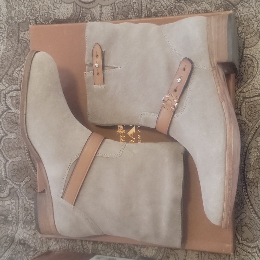 Coach Amy ankle booties. Suede